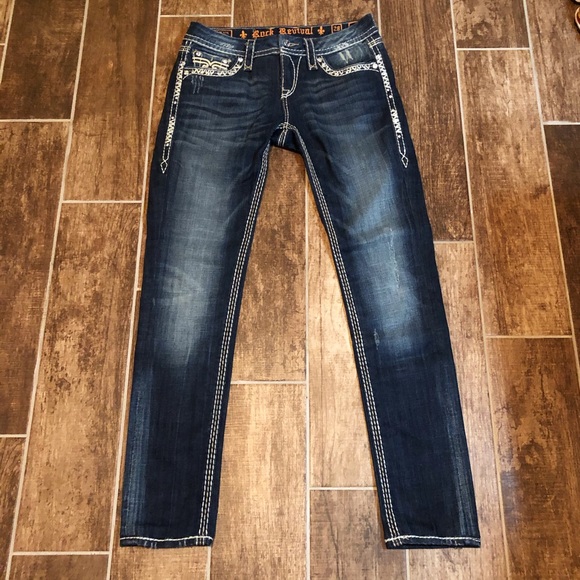 Rock Revival Denim - ROCK REVIVAL Women’s JEANS 28 Kai Skinny